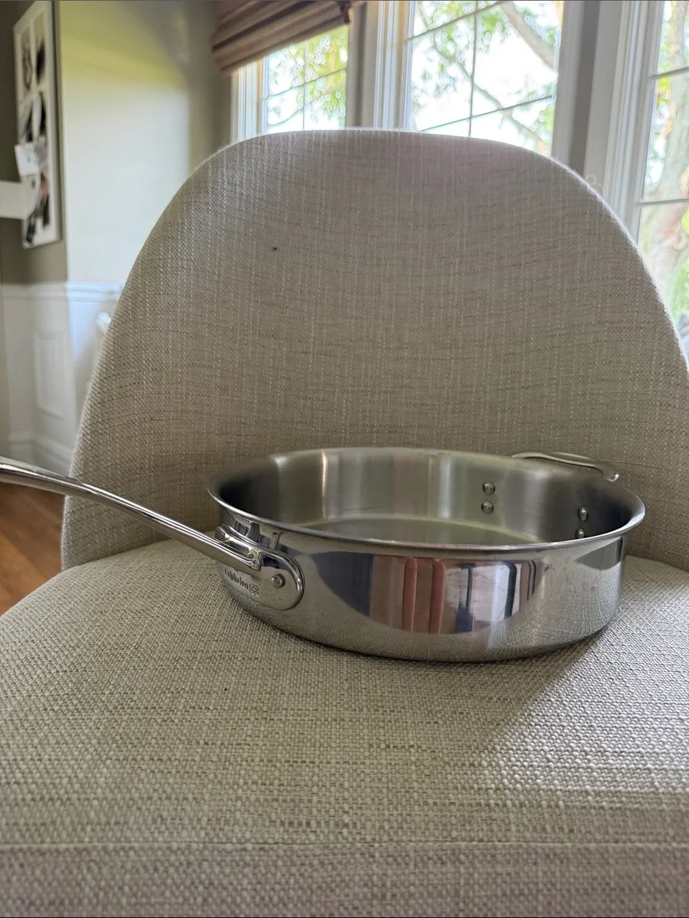 Calphalon Stainless Steel Frying Pan - Silver Finish 10” 3 qt